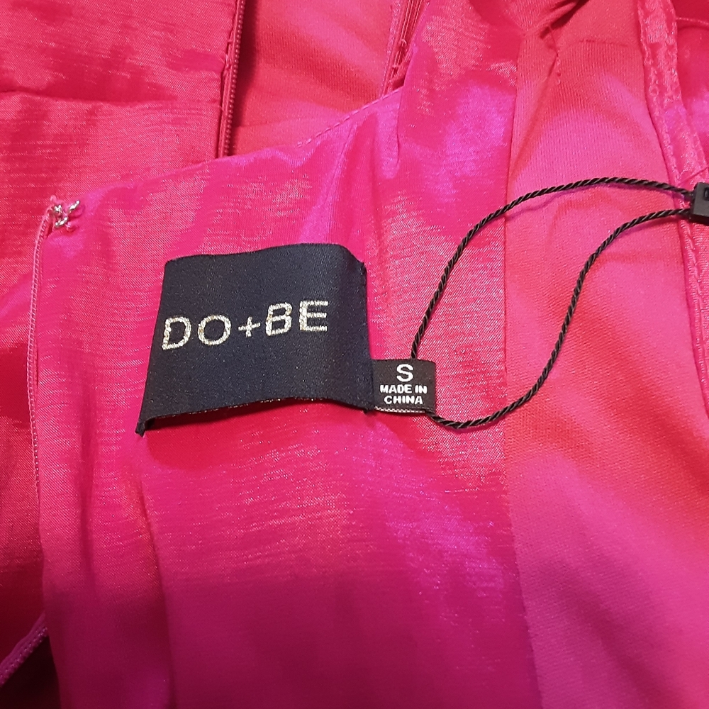 DO+BE Red Ruffle-Detail Mini Dress - Picture 3 of 3